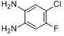 4-氯-5-氟-邻苯基二胺;4-氯-5-氟邻苯二胺分子式结构图