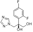 (R)-2-(2,4-二氟苯基)-3-[1H-1,2,4]三唑-1-基丙烷-1,2-二醇分子式结构图