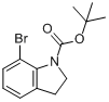 7-Bromo-2,3-dihydroindole-1-carboxylicacidtert-butylester分子式结构图