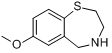 2,3,4,5-四氢-7-甲氧基-1,4-苯并硫氮杂卓分子式结构图