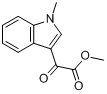 甲基(1-甲基吲哚基)-3-乙醛酸酯分子式结构图