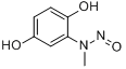 2-(甲基亚硝基氨基)-1,4-苯二酚分子式结构图