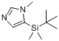 5-(叔-丁基二甲基甲硅烷)-1-甲基-1H-咪唑分子式结构图