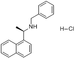 (R)-(?)-N-苯甲基-1-(1-萘基)乙胺盐酸盐分子式结构图