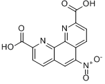 5-硝基邻二氮杂菲-2,9-二羧酸一水合物;5-硝基邻二氮杂菲-2,9-二羧酸一水合物;5-硝基邻二氮杂菲-2,9-二羧酸?分子式结构图