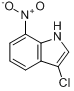 3-Chloro-7-nitro-1H-indole分子式结构图