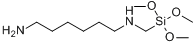 N-[3-三甲氧基硅基]甲基]-1,6-己二胺; 己二胺基甲基三甲氧基硅烷分子式结构图