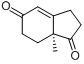 (S)-(+)-2,3,7,7a-四氢-7a-甲基-1H-茚-1,5(6H)-二酮分子式结构图