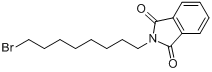 N-(8-溴辛基)邻苯二甲酰亚胺分子式结构图