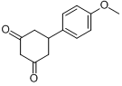 5-[4-(甲氧苯基)]-1,3-环己二酮分子式结构图