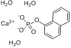 1-萘基磷钙盐三水分子式结构图