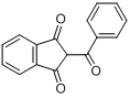 2-苯甲酰-1,3-茚满二酮分子式结构图