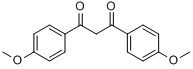 1,3-双(4-甲氧基苯)-1,3-丙二酮分子式结构图