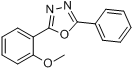 2-(2-甲氧基苯基)-5-苯基-1,3,4-噁二唑;2-(2-甲氧基苯基)-5-苯基-1,3,4-恶二唑;分子式结构图
