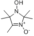 1-羟基-2,2,4,5,5-五甲基-3-咪唑啉-3-氧化物分子式结构图