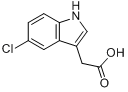 5-氯吲哚-3-醋酸分子式结构图