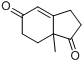 7A-甲基-2,3,5,6,7,7A-六氢-1H-茚-1,5-二酮分子式结构图