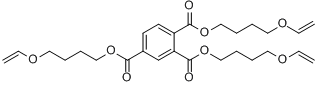 三[4-(乙烯醚)丁基]三苯六甲酸酯分子式结构图