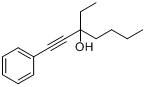 1-苯基-3-乙基-1-庚炔-3-醇分子式结构图