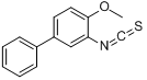 2-甲氧基联苯基 3-硫代异氰酸酯分子式结构图