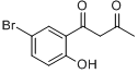 1-(5-溴-2-羟苯基)-1,3-丁二酮分子式结构图