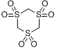 1,3,5-三噻烷-1,1,3,3,5,5-六氧;S--1,1,3,3,5,5-六氧化三噻烷;分子式结构图