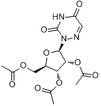 6-氮杂尿苷-2,3,5-三乙酸酯;阿托立平;氮尿苷乙酯;阿扎立平分子式结构图