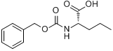 N-苄氧羰基-DL-正缬氨酸分子式结构图