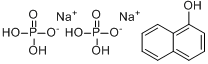 1-磷酸萘基酯二钠盐水合物;磷酸萘酯二钠盐;1-萘磷酸钠;1-萘磷酸钠盐;α-萘磷酸钠;1-磷酸萘基酯二钠盐水合物分子式结构图