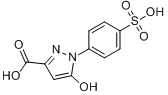 5-羟基-1-(4-磺苯基)吡唑-3-羧酸分子式结构图