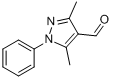 3,5-二甲基-1苯基吡唑-4-噻吩甲醛;3,5-二甲基-1-苯基吡唑-4-噻吩甲醛;分子式结构图