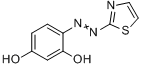 4-2-噻唑间苯二酚;2-(2,4-二羟基苯偶氮)噻唑分子式结构图