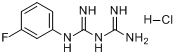 1-(3-氟苯基)双胍盐酸盐分子式结构图