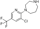 1-(3-氯-5-(三氟甲基)吡啶]-1,4-二氮杂庚烷分子式结构图