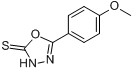 5-(4-甲氧苯基)-1,3,4-噁二唑-2-硫醇分子式结构图