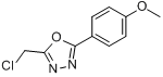 2-氯甲基-5-(4-甲氧基苯基)-1,3-氧二唑分子式结构图