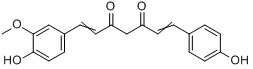 去甲氧基姜黄素分子式结构图
