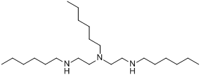 N,N,N-三己基二乙烯三胺分子式结构图
