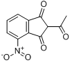 2-乙酰基-4-硝基-1,3-铟烷二酮;2-Acetyl-4-nitro-1H-indene-1,3(2H)-dione；2-乙酰基-4-硝基-1H-茚-1,3(2H)分子式结构图