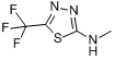 2-甲氨基-5-(三氟甲苯)-1,3,4-硫代二吡咯分子式结构图