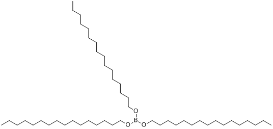 硼酸三正十六烷基酯分子式结构图