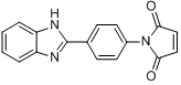 N-[对-(2-苯并咪唑)苯基]马来酰亚胺分子式结构图