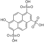 8-Hydroxypyrene-1,3,6-trisulfonicacidtrisodiumsalt分子式结构图