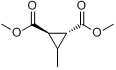 3-甲基-反-1,2-环丙烷二羧酸甲酯分子式结构图