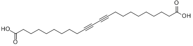10,12-二十二碳二炔二酸;10,12-二十二碳二炔二酸,95%分子式结构图