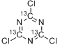 三聚氯氰-13C3分子式结构图