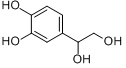 DL-3,4-二羟基苯基二醇分子式结构图