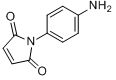 N-(4-氨基苯)马来酰亚胺分子式结构图