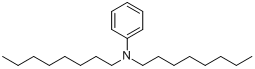 N,N-二-正-辛基苯胺;N,N-二-正-辛基苯胺,98%分子式结构图