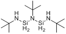 1,3-二(叔丁基氨基)-2-叔丁基二硅氮烷分子式结构图